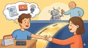 Cómo el marketing de contenidos fortalece la confianza de tus clientes: El arte de no ser «ese» vendedor pesado